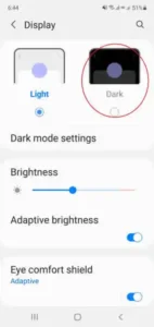 Change Snapchat to dark mode