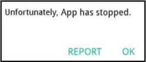 Apps keep stopping on Android