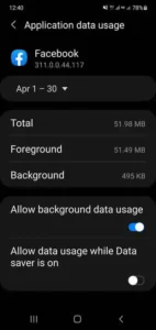 Reduce mobile data usage on Android Application Data Usage