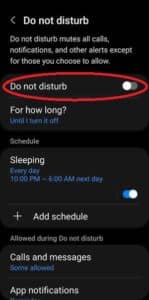 Do Not Disturb Android