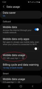 Use data saver to reduce data usage and save money on data plans