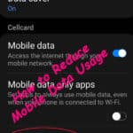How to reduce mobile data usage