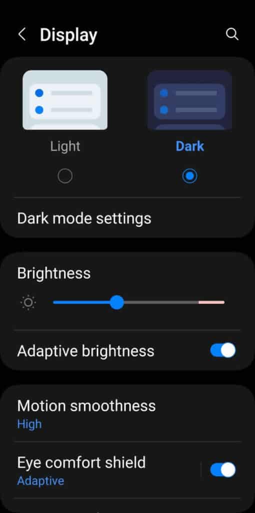 how to brighten screen on android phone