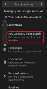 Turn off Assistant