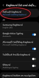 How to change keyboard on Android
