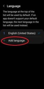 Add language