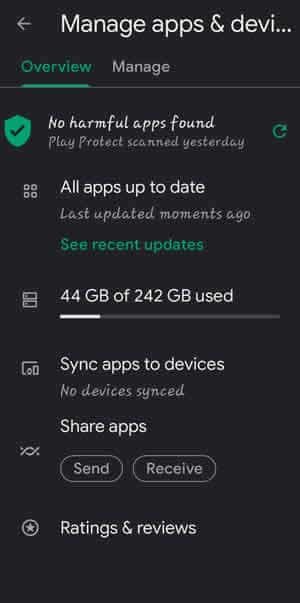 automatic app updates on android