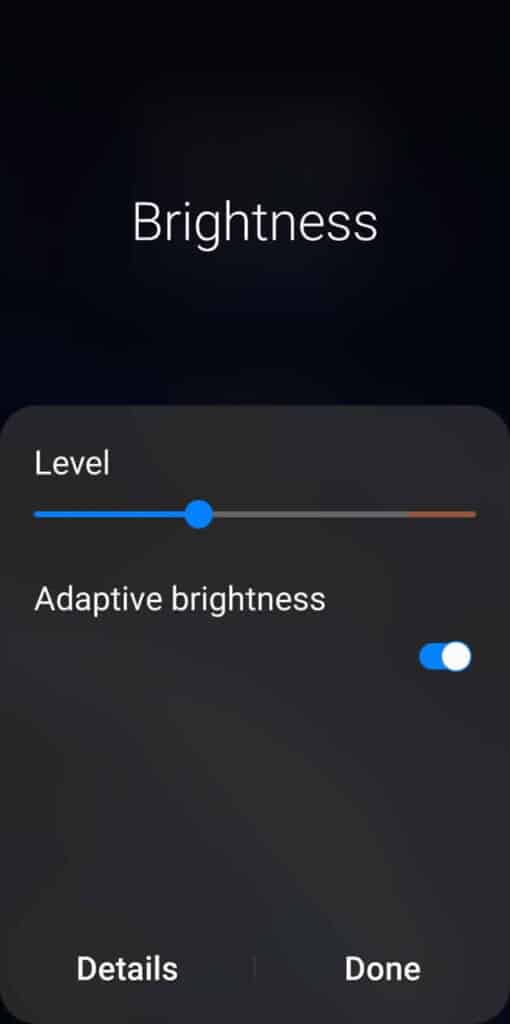 brighten the screen on Android phone