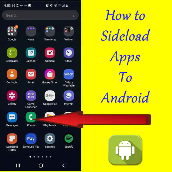 sideload apps
