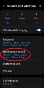 Change notification sounds on Android