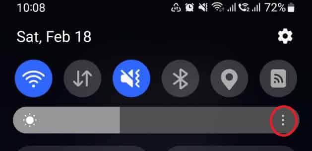 brighten the screen on Android