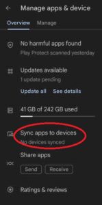Sync Apps to all Devices
