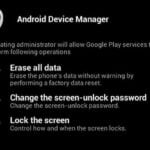 how to change password on android phone remotely