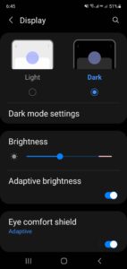 Android Dark Mode Changed